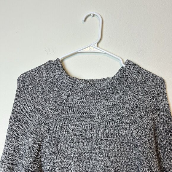 Free People Sweater Women’s M Gray Crew Neck Oversized Comfort Cabincore Casual - Picture 2 of 11